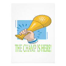 The Champ Is Here Invites