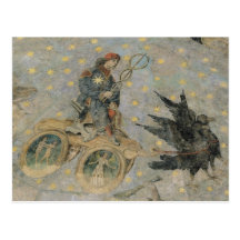 The Chariot of Mercury, detail from the vaulting Post Card
