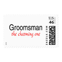 The Charming One (Groomsman) Postage Stamps