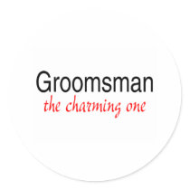The Charming One (Groomsman) stickers by BacheloretteGirl The Charming One (Groomsman) stickers