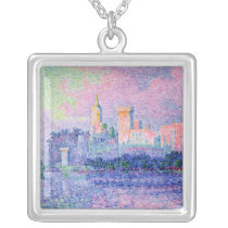 The Chateau des Papes, Avignon, 1900 Custom Necklace
