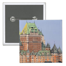 The Chateau Frontenac in Quebec City, Canada. Buttons
