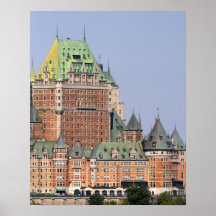 The Chateau Frontenac in Quebec City, Canada. Print