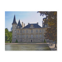 The Chateau Pichon Longueville Baron and pond Post Card
