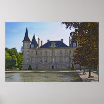 The Chateau Pichon Longueville Baron and pond