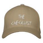THE CHECKLIST embroidered hats