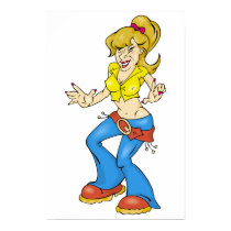 The cheerful girl posters by krasnof The cheerful girl posters