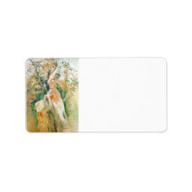 The Cherry Tree, study by Berthe Morisot Custom Address Label