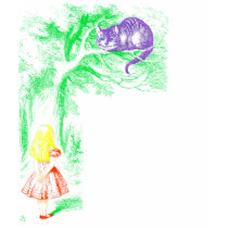 "The Cheshire Cat" from "Alice in Wonderland" t-shirts