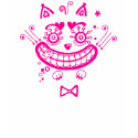 The Cheshire Cat T-Shirt (Pink) by Noir_et_Blanc The Cheshire Cat T-Shirt (Pink)