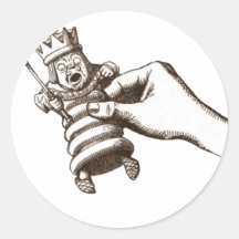 The Chess King Original Round Sticker
