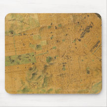 The Chevalier  Map of San Francisco Mousepads