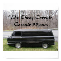 The Chevy Corvair, Corvair 95 van. posters by InTheMusicPRO The Chevy Corvair, Corvair 95 van. posters