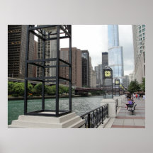 The Chicago River Walk Poster