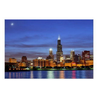 Chicago Skyline Posters | Zazzle