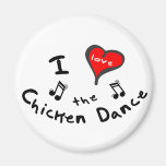 the Chicken Dance Gifts - I Heart the Chicken Danc Refrigerator Magnets