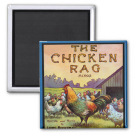 The Chicken Rag Fridge Magnets