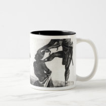 The Chief of the Savages Scalping his Enemy mugs