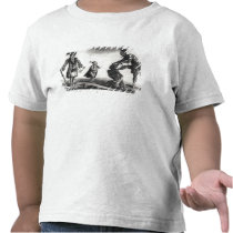 The Chief of the Savages Scalping his Enemy t-shirts