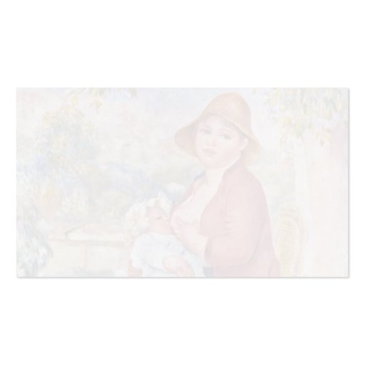 The Child At The Breast (Maternity), Business Card (back side)