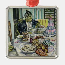 The Child with the Cakes Christmas Tree Ornament