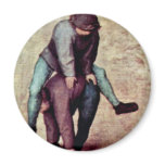 The Children'S Games Detail By Bruegel D. Ä. Piete Magnet