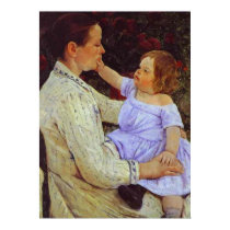 The Child's Caress. c. 1890, Mary Cassatt posters