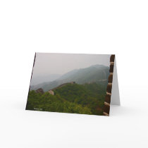 The Chinese Wall greeting card