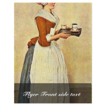 The Chocolate Girl (Miss Baldauf),  By Liotard Jea Flyer