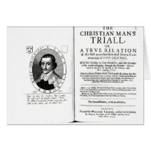 The Christian Man's Trial' by John Lilburne Greeting Card