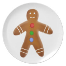 The Christmas Gingerbread Man Plate