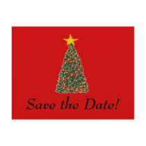 The Christmas Tree, Save the Date! postcards by SeaAngel The Christmas Tree, Save the Date! postcards