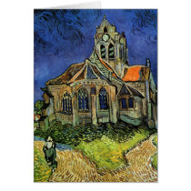 The Church at Auvers by Vincent van Gogh Greeting Cards