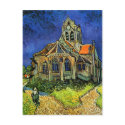 The Church at Auvers, Vincent van Gogh postcards by masterpiecesofart The Church at Auvers, Vincent van Gogh postcards