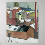 The Church of St Mary in Bonn in Snow, 1911 Poster