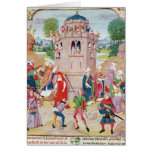The Church under attack from heretics, Flemish cards