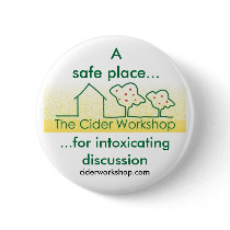 The Cider Workshop Button Badge by CiderWorkshop The Cider Workshop Button Badge