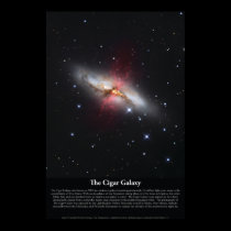 The Cigar Galaxy (M82) Poster posters