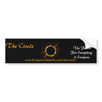 The Circle Bumper Sticker bumper stickers