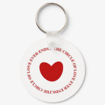 The circle of love keychains