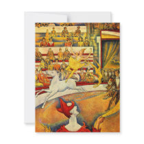 The Circus by Georges Pierre Seurat Custom Announcements