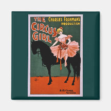 The Circus Girl 1897 Fridge Magnets