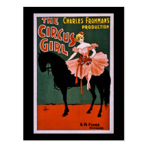 The Circus Girl 1897 Postcard