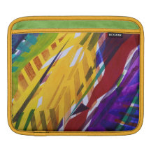 The City II - Abstract Rainbow Streams iPad Sleeves