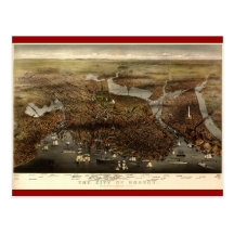 The City of Boston, 1873 Postcard