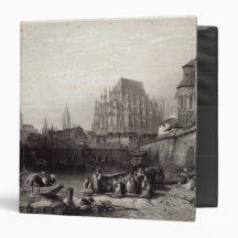 The City of Cologne, engraved by M.J. Sterling 3 Ring Binders