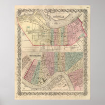 The City of Louisville, Kentucky Poster