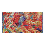The City Rises By Boccioni Umberto Photo Card