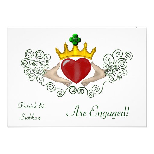 The Claddagh (Full Colour) Personalized Invitations
