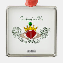 The Claddagh (Full Colour) Christmas Tree Ornaments